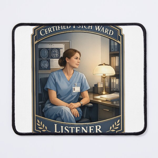 Item preview, Certified Psych Ward Listener Funny Psych Nurse Gift designed and sold by YMLux.