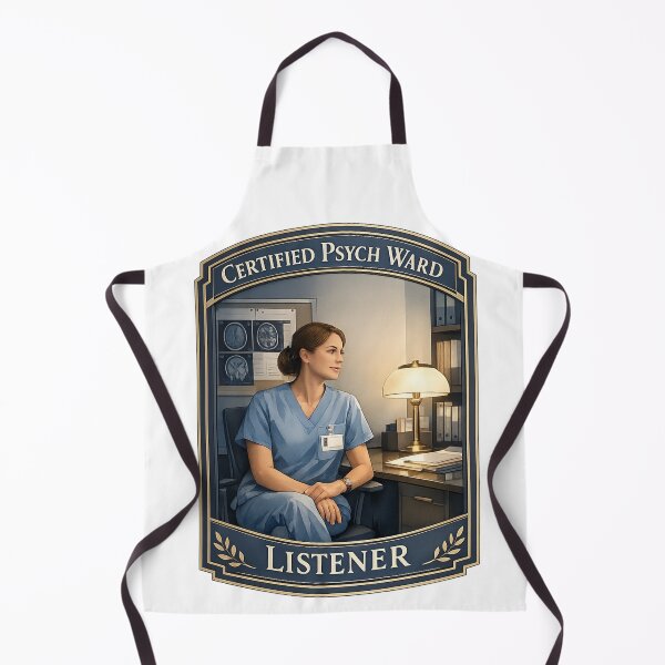 Item preview, Certified Psych Ward Listener Funny Psych Nurse Gift designed and sold by YMLux.