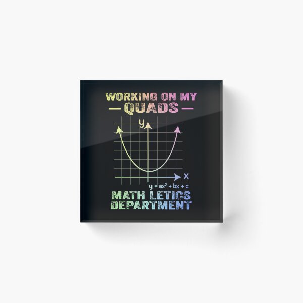 Item preview, Funny Working on My Quads Mathletics Science Gym Workout Mathematics Gift designed and sold by ScienceCorner.
