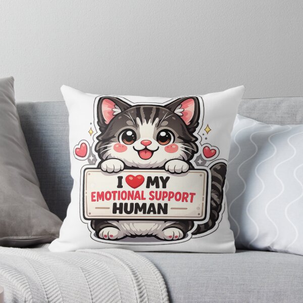 Item preview, Black Cat - I Love My Emotional Support Human designed and sold by redsharkuk.