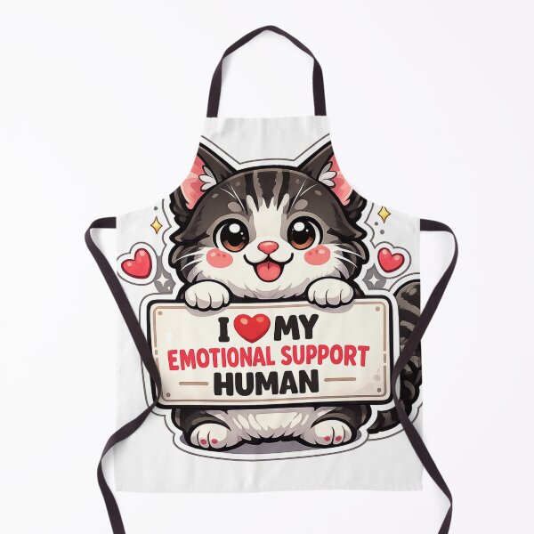 Item preview, Black Cat - I Love My Emotional Support Human designed and sold by redsharkuk.