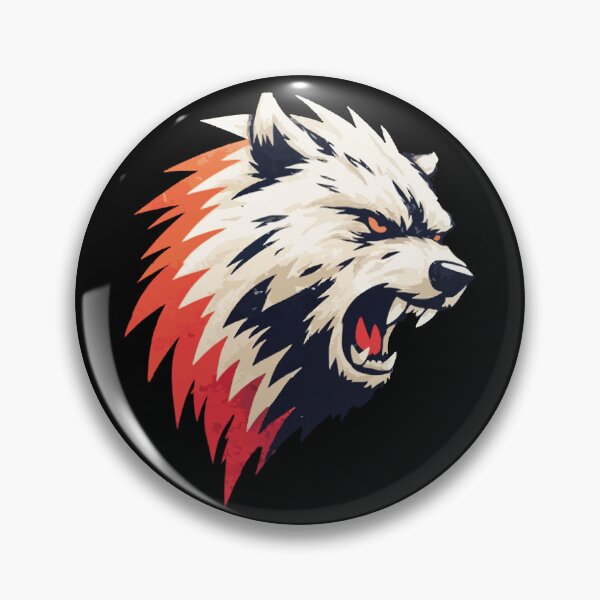 Item preview, Wolf Mascot Furious Angry Fangs Yellow Eyes Sport Logo Shirt Design 127sm designed and sold by 127sm.