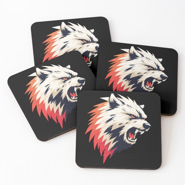 Item preview, Wolf Mascot Furious Angry Fangs Yellow Eyes Sport Logo Shirt Design 127sm designed and sold by 127sm.