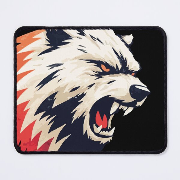 Item preview, Wolf Mascot Furious Angry Fangs Yellow Eyes Sport Logo Shirt Design 127sm designed and sold by 127sm.