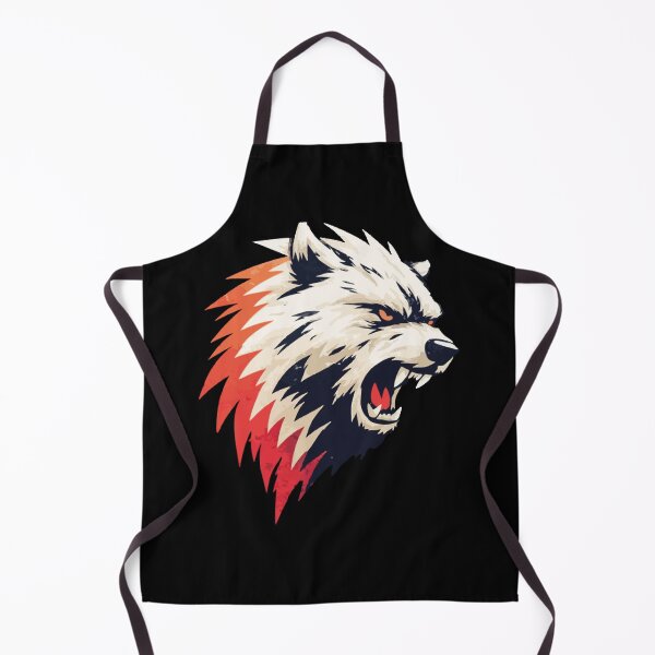 Item preview, Wolf Mascot Furious Angry Fangs Yellow Eyes Sport Logo Shirt Design 127sm designed and sold by 127sm.