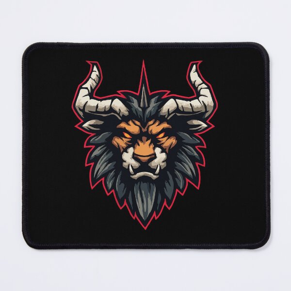 Item preview, Lion Mascot Furious Angry Fangs Horns Sport Logo Shirt Design 127sm designed and sold by 127sm.