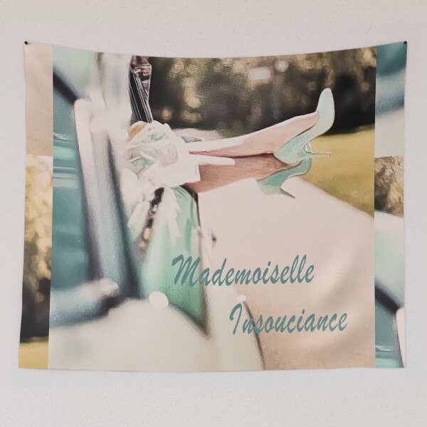 Item preview, Mademoiselle Insouciance - Retro Chic Summer Pop Art Woman designed and sold by Tokraz-art.