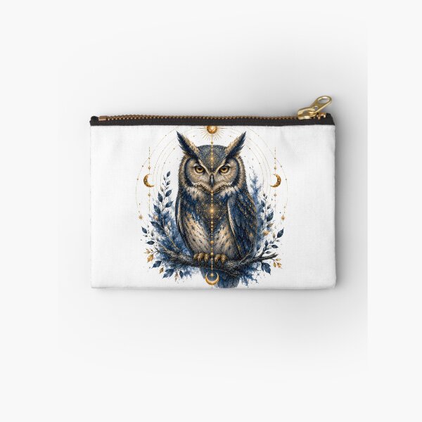 Item preview, Celestial Owl Spirit Animal Sacred Geometry Art designed and sold by KireaDesigns.