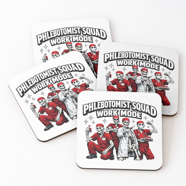 Item preview, Funny Skeleton Phlebotomist Squad Work Mode Halloween Medical Lab Tech Gift National Phlebotomist Recognition Week designed and sold by ClinicalHubs.