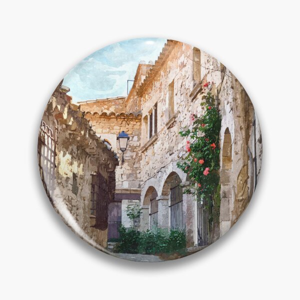 Item preview, Medieval street in Spain designed and sold by AsahiNoAme.