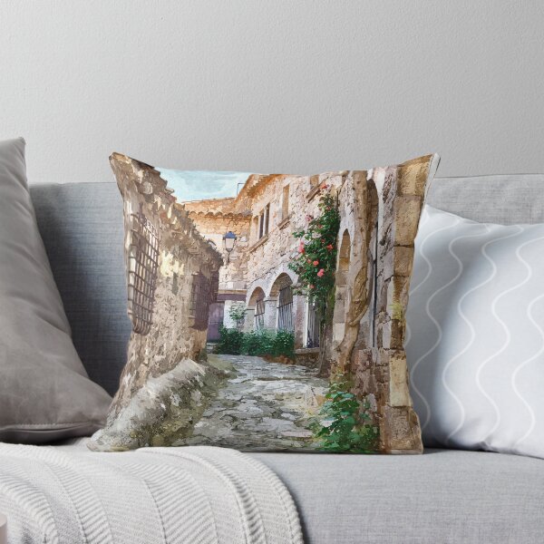 Item preview, Medieval street in Spain designed and sold by AsahiNoAme.