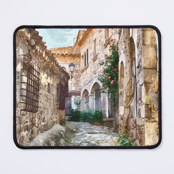 Item preview, Medieval street in Spain designed and sold by AsahiNoAme.