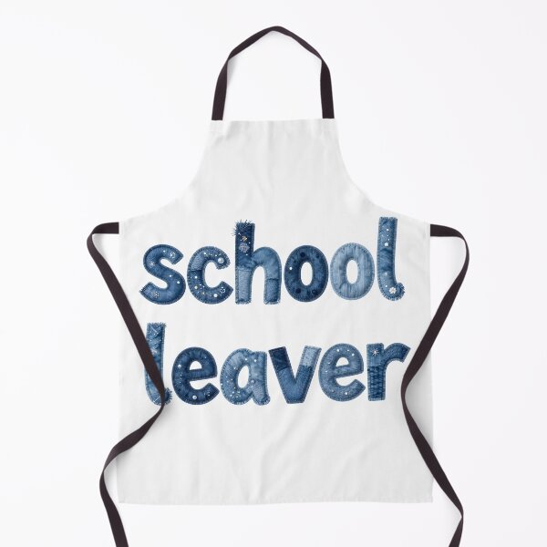 Item preview, SCHOOL LEAVER - IN DENIM FAUX LETTERING designed and sold by AlexOBrienArt.