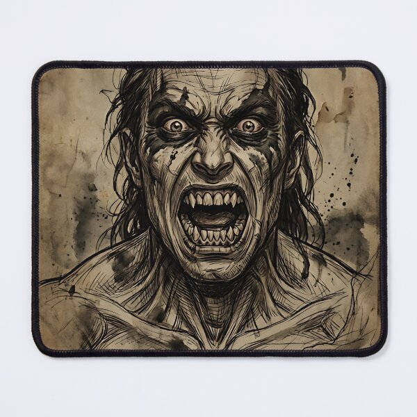 Item preview, Mad Berserker Rage Medieval Parchment Gothic Tapestry designed and sold by DarkOriginArts.