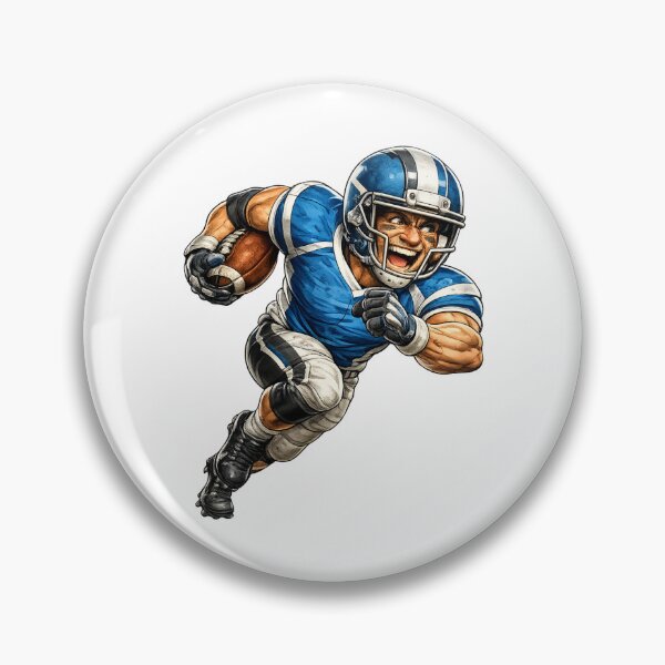 Item preview, Football Player Cartoon designed and sold by AlexLineArt.