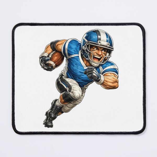 Item preview, Football Player Cartoon designed and sold by AlexLineArt.