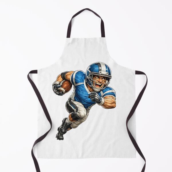 Item preview, Football Player Cartoon designed and sold by AlexLineArt.