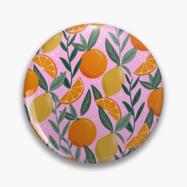 Item preview, Pink La Dolce Vita Citrus Pattern designed and sold by Jessica Morris Designs.