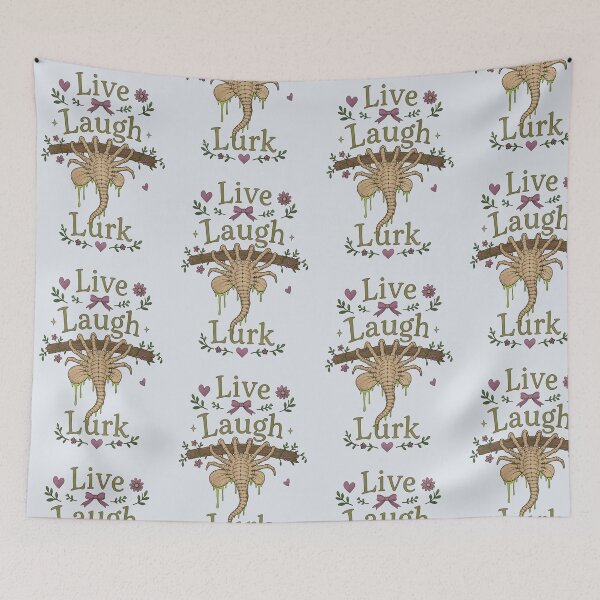 Item preview, Alien Funny Facehugger Live Laugh Lurk designed and sold by ChunkByChunk.