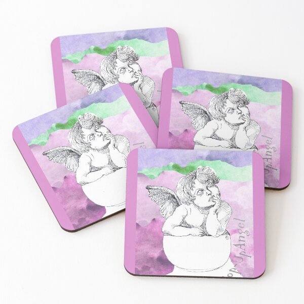 Item preview, Pop-Up Angel Among The Clouds (Original Ink Drawing by ACCI) designed and sold by VanyssaGraphics.