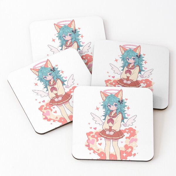 Item preview, Cute Angel Anime girl with fox ears designed and sold by Ranasko.
