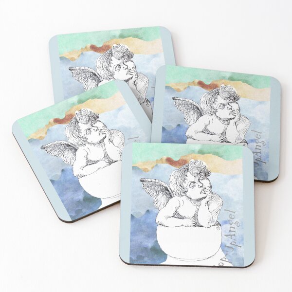 Item preview, Pop-Up Angel Among The Clouds (Original Ink Drawing by ACCI) designed and sold by VanyssaGraphics.