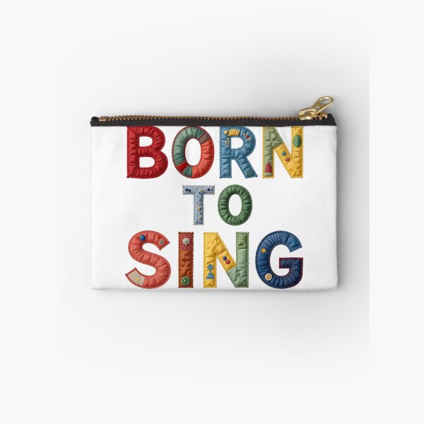 Aperçu de l'œuvre NÉ POUR CHANTER - EN FAUX LETTRES COLORÉS créée et vendue par AlexOBrienArt.