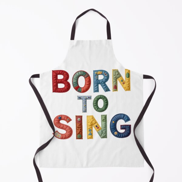 Item preview, BORN TO SING - IN COLORFUL FAUX LETTERING designed and sold by AlexOBrienArt.