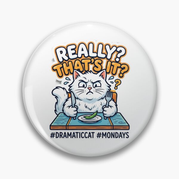 Item preview, Really? That's It? | Funny Dramatic Hungry Cat Sticker designed and sold by stickyverselab.