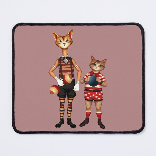 Item preview, Anthropomorphic Circus Cats | Gift for Circus Lover designed and sold by UnhingedBird.
