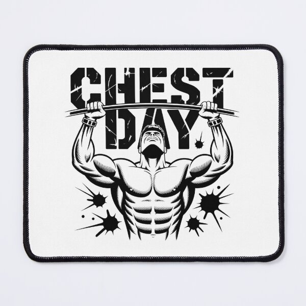Item preview, Monday Chest Day – Funny Gym Workout Motivation Design designed and sold by Sparkofart07.