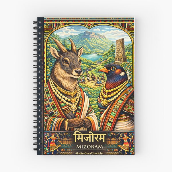 Item preview, Mizoram T-Shirt | Heritage Serow & Mrs. Hume's Pheasant Art | IndianStateChronicles designed and sold by freezed-frames.