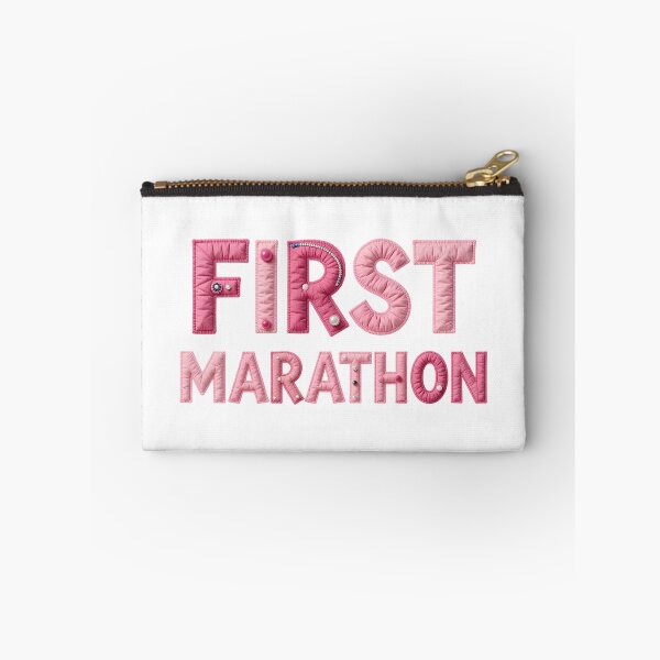 Item preview, FIRST MARATHON - IN PINK FAUX LETTERING designed and sold by AlexOBrienArt.