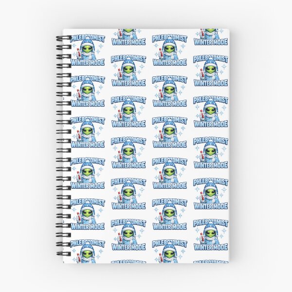 Item preview, Cute Alien Phlebotomist Winter Mode Retro Clock Style – Sci Fi Medical Lab Tech Christmas Season Sticker designed and sold by ClinicalHubs.