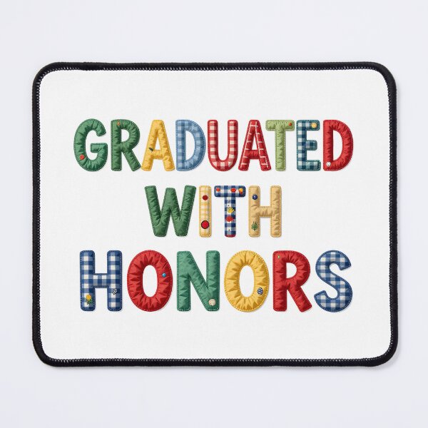 Item preview, GRADUATED WITH HONORS - IN FAUX LETTERING designed and sold by AlexOBrienArt.