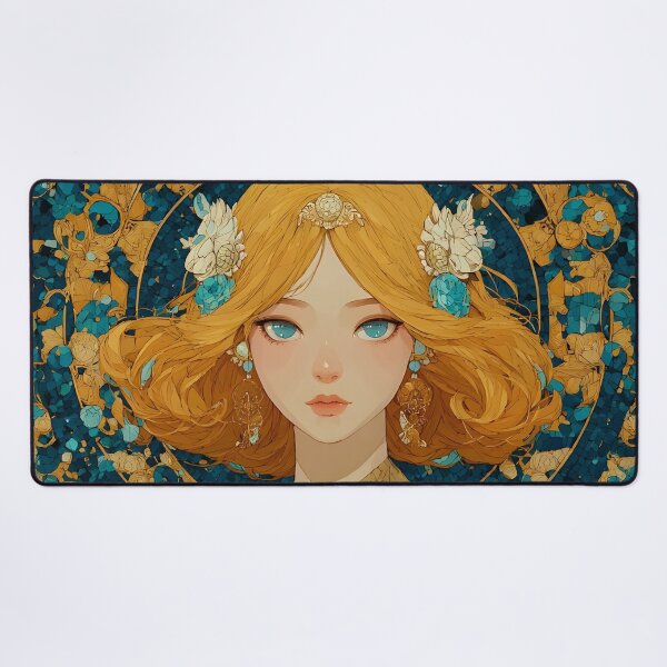 Item preview, Libra 2 - Golden Libra Goddess Mosaic Zodiac Art designed and sold by NikaNavi.