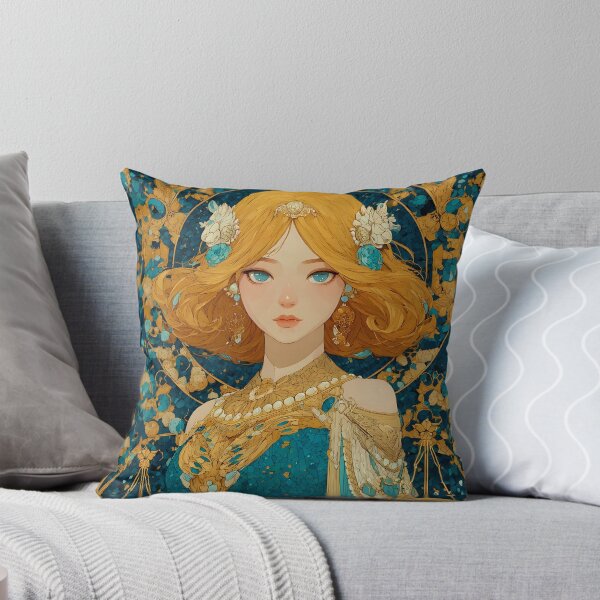 Item preview, Libra 2 - Golden Libra Goddess Mosaic Zodiac Art designed and sold by NikaNavi.