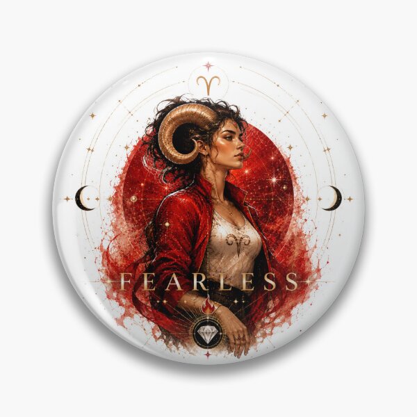 Item preview, Aries Zodiac Fearless Fire Sign Aesthetic Art designed and sold by KireaDesigns.