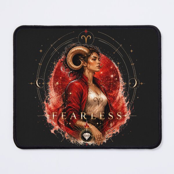 Item preview, Aries Zodiac Fearless Fire Sign Aesthetic Art designed and sold by KireaDesigns.