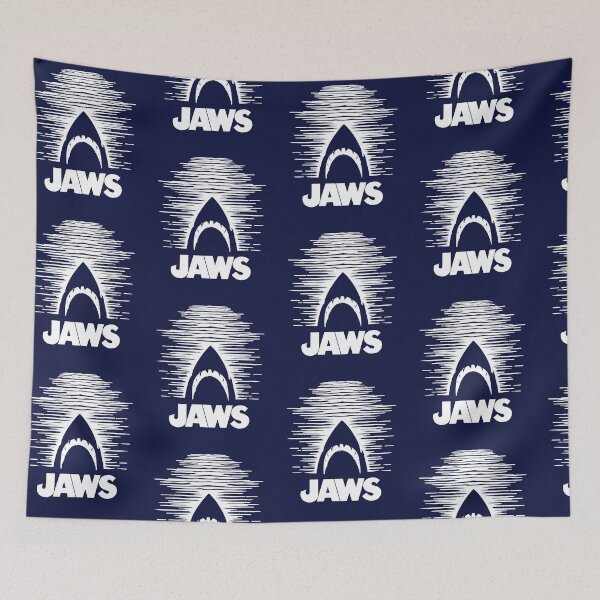 Item preview, Jaws Silhouette jaws poster minimalist designed and sold by ChunkByChunk.