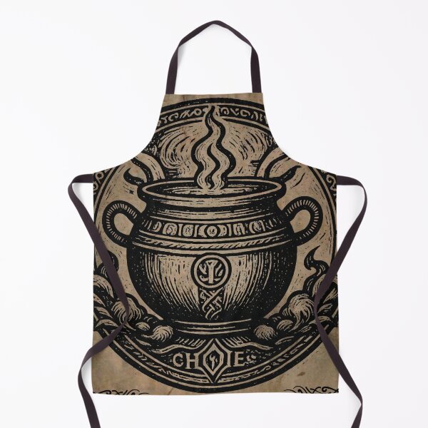 Item preview, Alchemist Cauldron Witchcraft Ritual Medieval Parchment Tapestry designed and sold by DarkOriginArts.