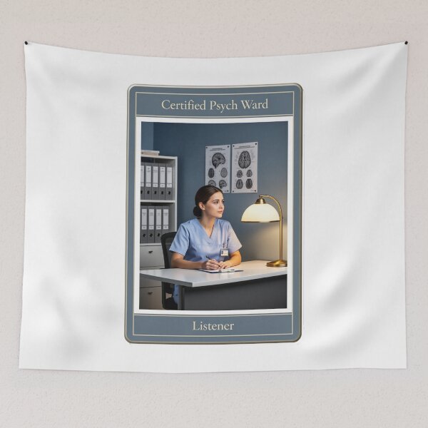 Item preview, Certified Psych Ward Listener Funny Psych Nurse Gift designed and sold by YMLux.