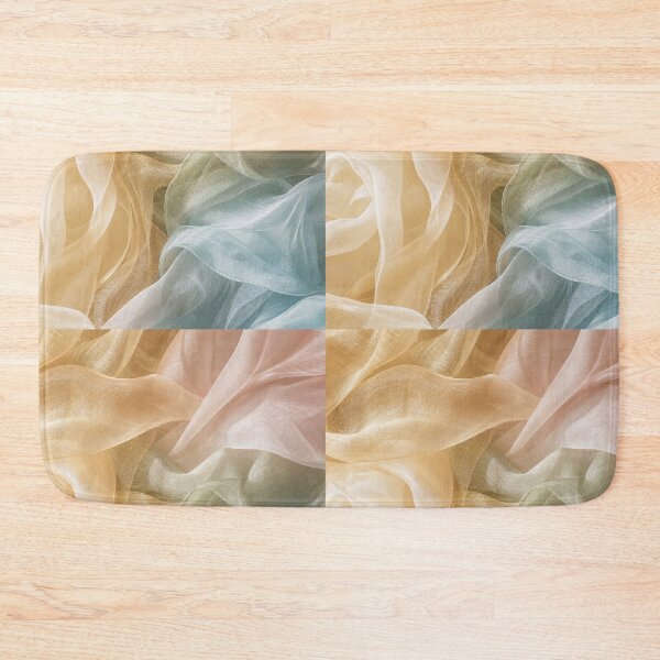 Item preview, Champagne Sheer Textile Waves designed and sold by frumixart.