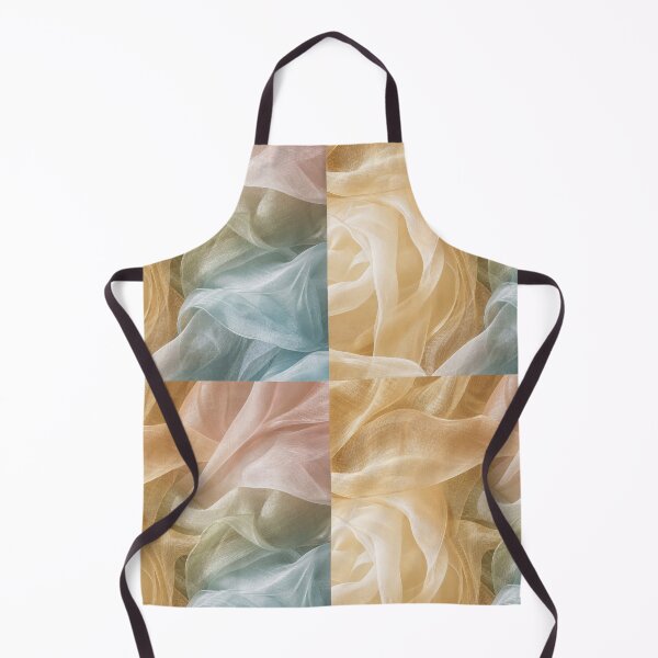 Item preview, Champagne Sheer Textile Waves designed and sold by frumixart.