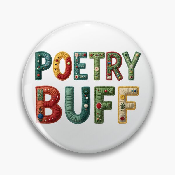 Item preview, POETRY BUFF - IN COLORFUL FAUX LETTERING designed and sold by AlexOBrienArt.