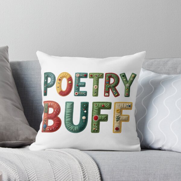 Item preview, POETRY BUFF - IN COLORFUL FAUX LETTERING designed and sold by AlexOBrienArt.