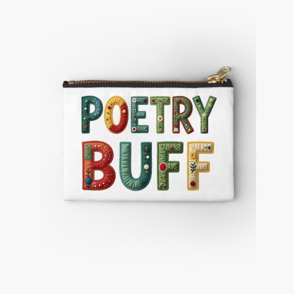 Item preview, POETRY BUFF - IN COLORFUL FAUX LETTERING designed and sold by AlexOBrienArt.