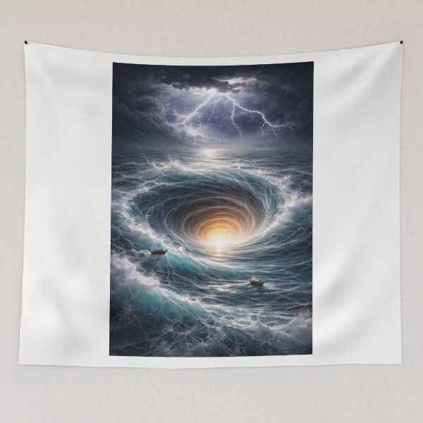 Item preview, Storm Whirlpool Fantasy Ocean designed and sold by JcAbstractArt.