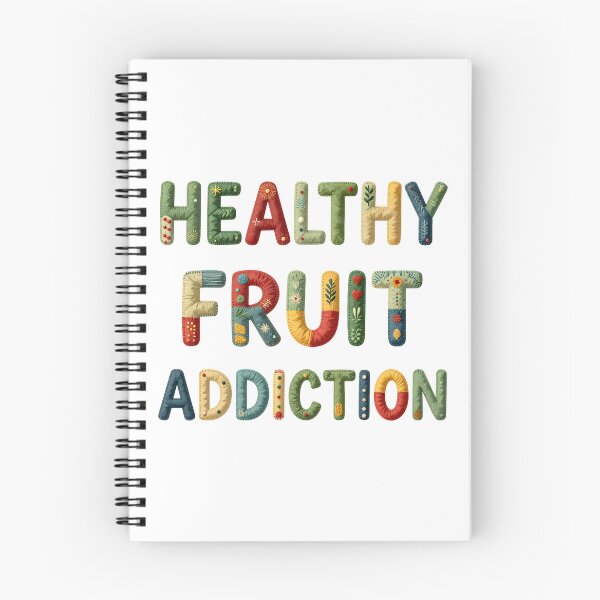 Item preview, HEALTHY FRUIT ADDICTION - IN COLORFUL FAUX LETTERING designed and sold by AlexOBrienArt.