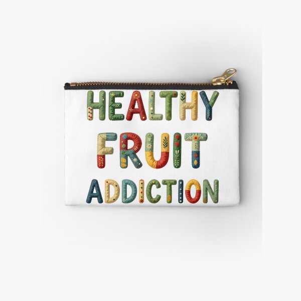 Item preview, HEALTHY FRUIT ADDICTION - IN COLORFUL FAUX LETTERING designed and sold by AlexOBrienArt.